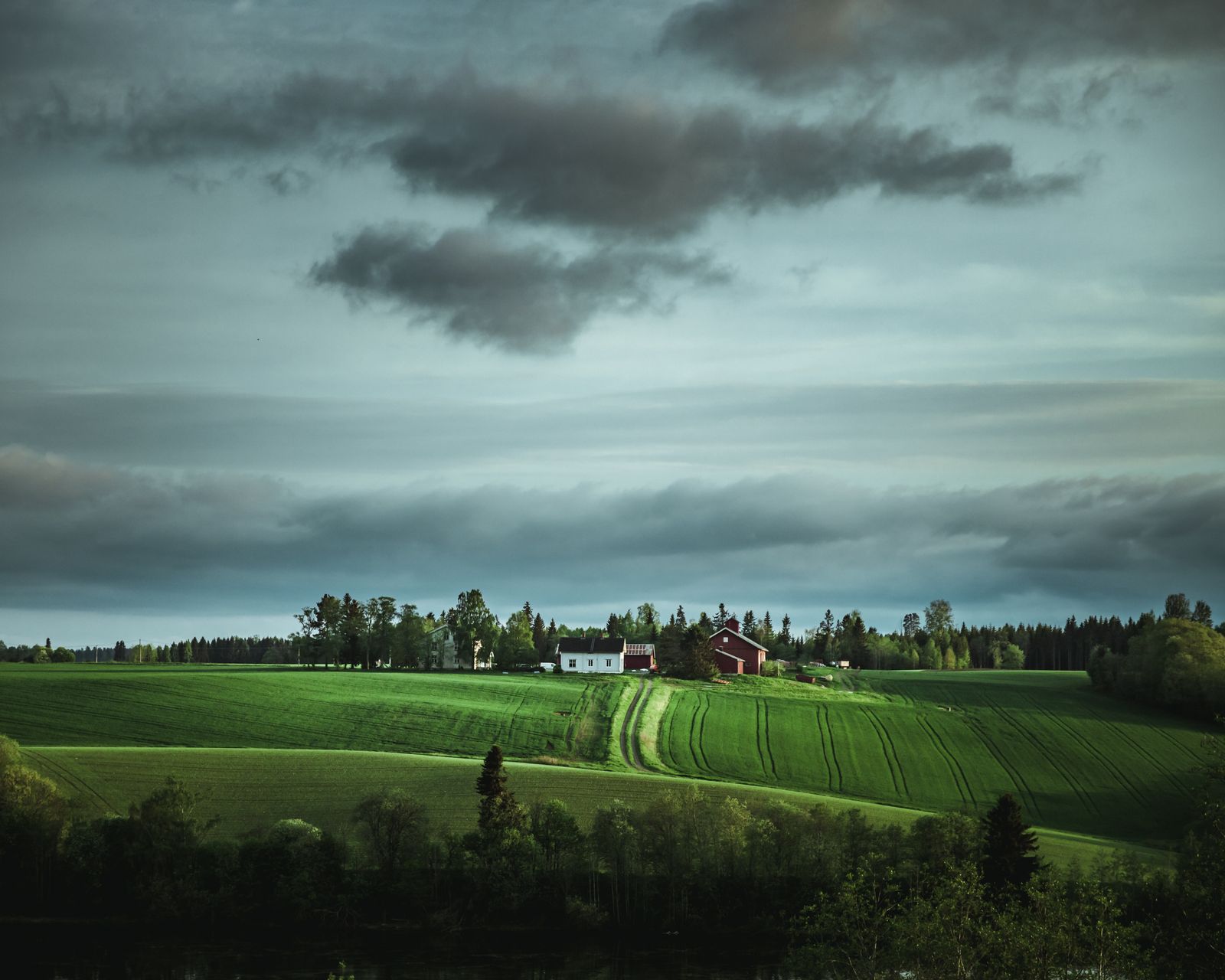 Norwegian farmland spring