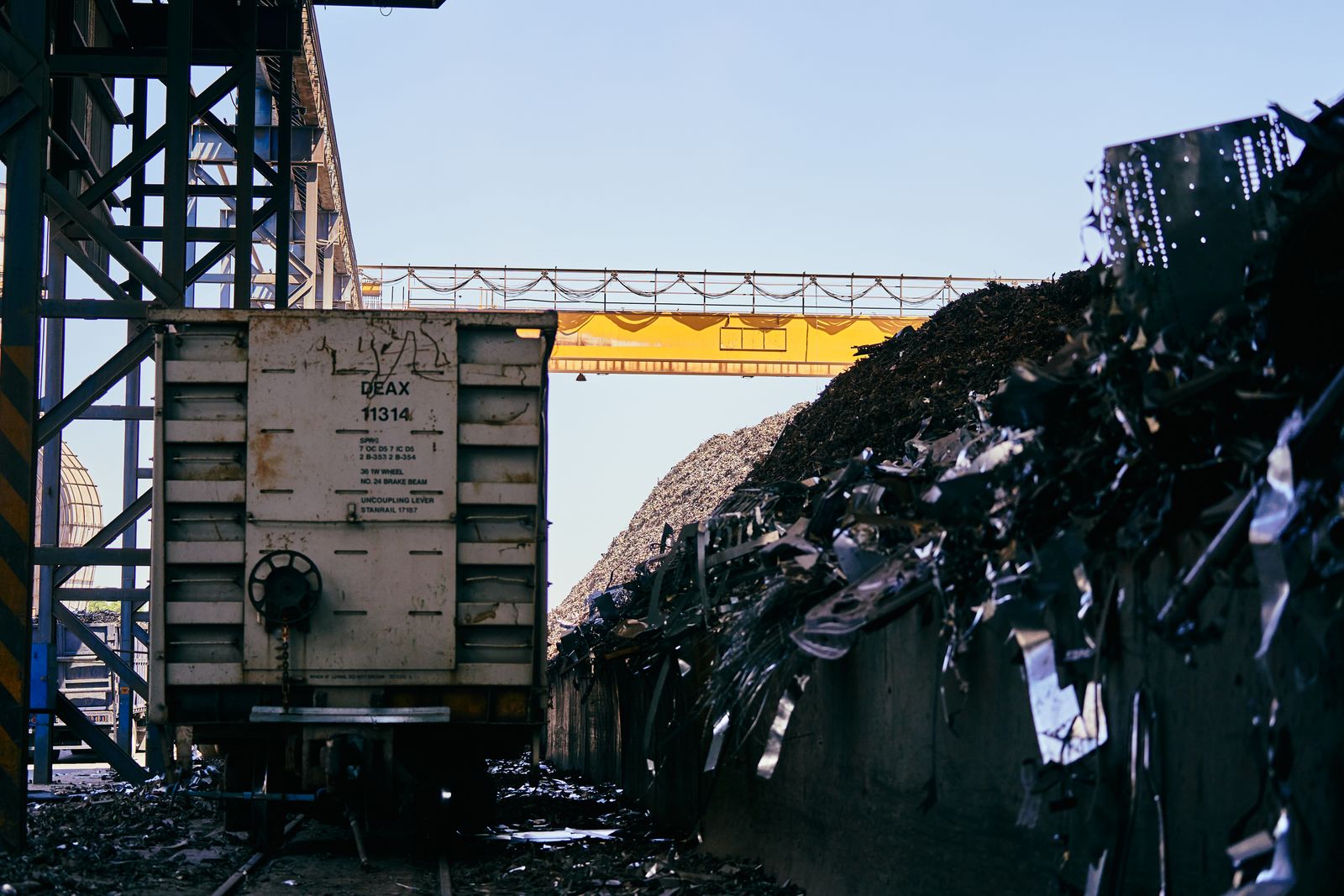 recycling facility conveyor